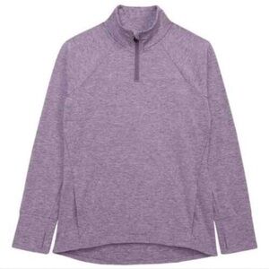 ZELLA girls purple mulled long sleeve pullover top
